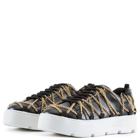 CAPE ROBBIN " ACTIVELY CHAINED " SNEAKERS  - Black (BRAND NEW !!!!!) - Picture 1 of 8
